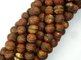 Crackle Tibetan Agate, 8mm Round Beads-BeadBasic