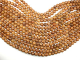 Tibetan Agate, 8mm (8.3mm) Round Beads-BeadBasic