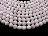 Kunzite Beads, 9mm Round Beads-BeadBasic