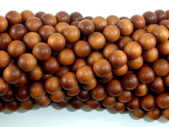 Sandalwood Beads, 8mm Round Beads-BeadBasic