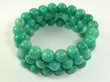 African Amazonite Beads, African Amazonite Bracelet, 9mm, Approx 7.5 Inch-BeadBasic