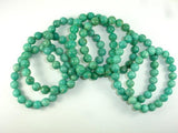 African Amazonite Beads, African Amazonite Bracelet, 9mm, Approx 7.5 Inch-BeadBasic