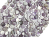 Matte Amethyst Beads, Dog Tooth Amethyst, Round, 6mm-BeadBasic
