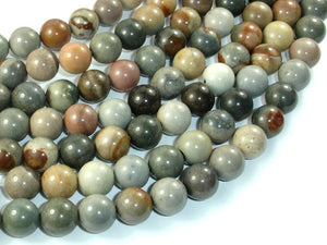 Polychrome Jasper, 10mm Round Beads-BeadBasic