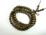 Green Silkwood Beads, 6mm Round Beads-BeadBasic