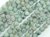 Matte Sesame Jasper Beads, Kiwi Jasper, Round, 6mm-BeadBasic