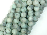 Matte Sesame Jasper Beads, Kiwi Jasper, 8mm Round Beads-BeadBasic