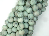 Matte Sesame Jasper Beads, Kiwi Jasper, 10mm, Round Beads-BeadBasic
