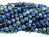 Dumortierite, 6mm Round Beads-BeadBasic