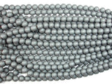 Matte Hematite Beads, 8mm Round Beads-BeadBasic