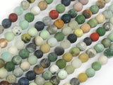 Matte Mixed Stone, 6mm Round Beads-BeadBasic