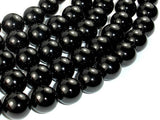 Black Onyx Beads, 14mm Round-BeadBasic