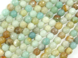 Amazonite Beads, 6mm (5.8mm) Faceted Round Beads-BeadBasic