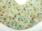 Amazonite Beads, 6mm (5.8mm) Faceted Round Beads-BeadBasic