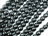 Hematite, 6mm Faceted Round Beads-BeadBasic