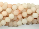 Matte Pink Aventurine Beads, 10mm Round Beads-BeadBasic