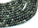 Green Rhodonite Beads, 6mm Round Beads-BeadBasic