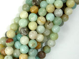 Amazonite Beads, Round, 8mm, 15.5 Inch-BeadBasic