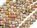 Chert Brecciated Jasper Beads, Round, 8mm-BeadBasic