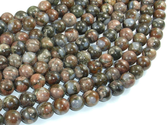 Rhyodacite Beads, 8mm(8.5mm) Round Beads-BeadBasic