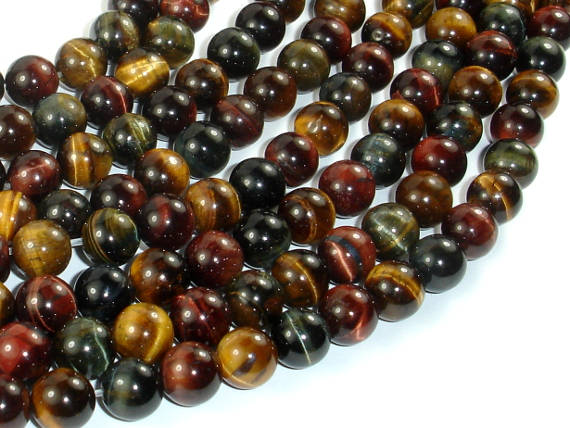 Tiger Eye Beads, 3 color, 8mm-BeadBasic