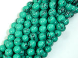 Howlite Turquoise Beads Green, 8mm Round Beads-BeadBasic
