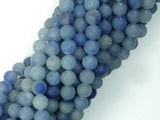 Matte Blue Aventurine Beads, Round, 6mm-BeadBasic