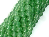 Jade Beads, Green, 8mm Round Beads-BeadBasic