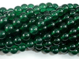 Jade Beads, Emerald, 8mm Round Beads-BeadBasic