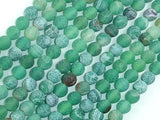 Frosted Matte Agate - Green, 6mm Round Beads-BeadBasic