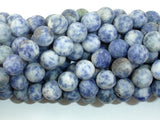 Matte Blue Spot Jasper Beads, 10mm Round Beads-BeadBasic