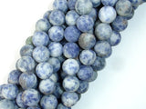 Matte Blue Spot Jasper Beads, 10mm Round Beads-BeadBasic