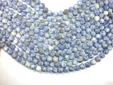 Matte Blue Spot Jasper Beads, 10mm Round Beads-BeadBasic