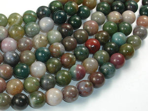 Indian Agate Beads, Fancy Jasper Beads, Round, 10mm-BeadBasic