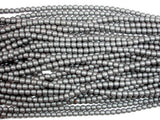 Matte Hematite Beads, 4mm Round Beads-BeadBasic