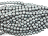 Matte Hematite Beads, 10mm Round Beads-BeadBasic