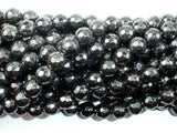Hematite, 8mm Faceted Round Beads-BeadBasic