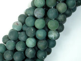 Matte Moss Agate Beads, 10mm Round Beads-BeadBasic