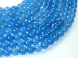 Jade Beads, Blue, 8mm Round Beads-BeadBasic