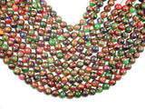 Mosaic Stone Beads-Multi color, 10mm, Round Beads-BeadBasic