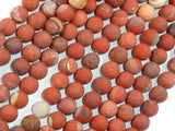Matte Red Jasper Beads, 6mm, Round Beads-BeadBasic