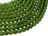 Jade Beads, Olive Green, 8mm Round Beads-BeadBasic