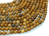 Agate Beads-Brown, 6mm(6.5mm)-BeadBasic