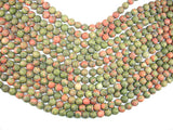 Matte Unakite Beads, 8mm Round Beads-BeadBasic