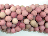 Matte Rhodonite Beads, 10mm Round Beads-BeadBasic