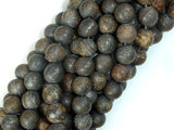 Matte Bronzite Beads, 8mm Round Beads-BeadBasic