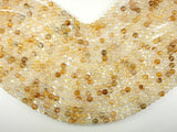 Yellow Quartz, 6mm(6.3mm) Round Beads-BeadBasic