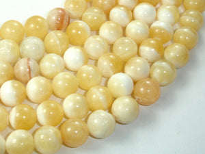 Honey Jade Beads, 12mm Round Beads-BeadBasic