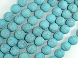 Matte Howlite Turquoise Beads, 10mm Round Beads-BeadBasic
