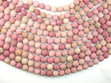 Matte Rhodonite Beads, 10mm Round Beads-BeadBasic